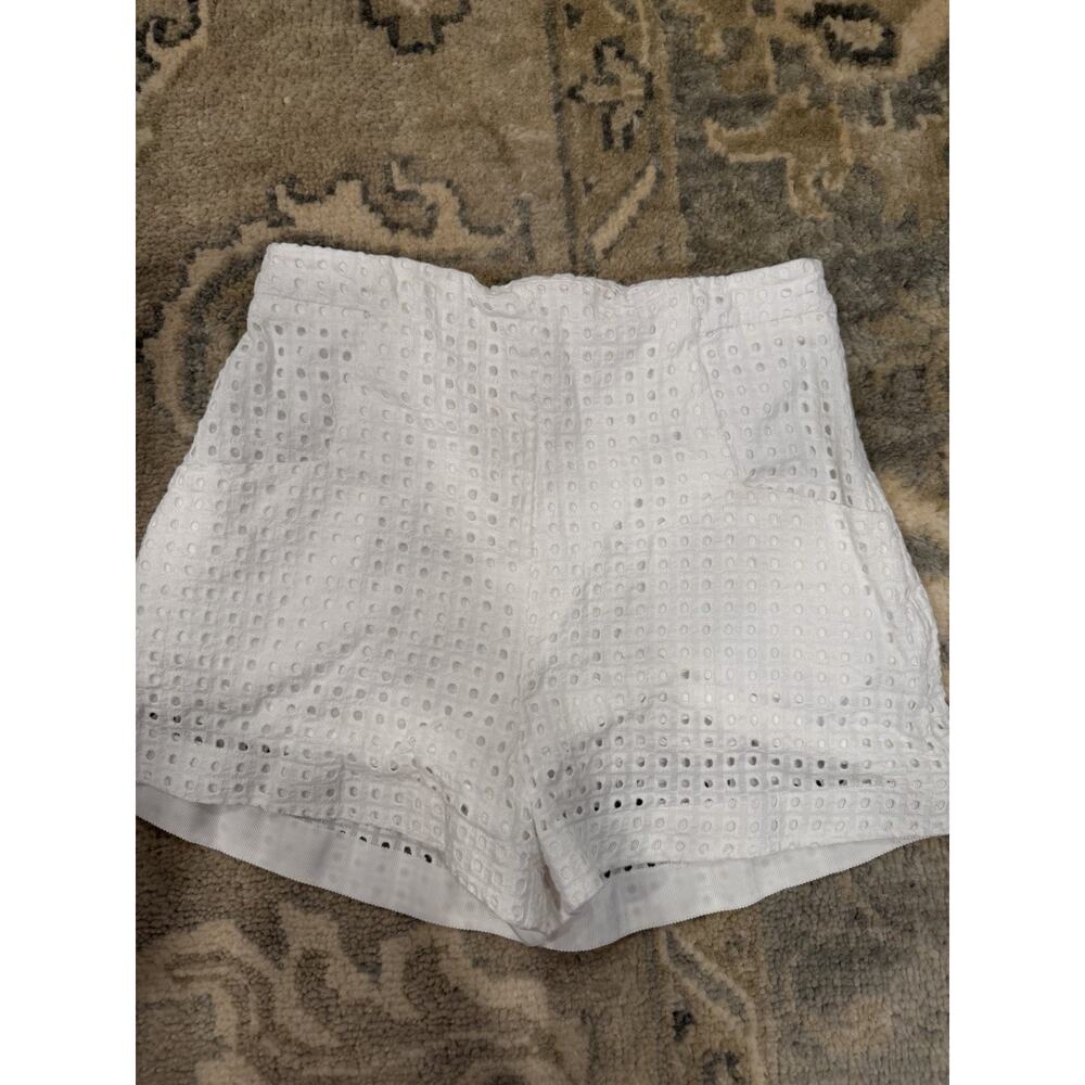 Nicholas The Label Womens White Eyelet Shorts Sz 4
